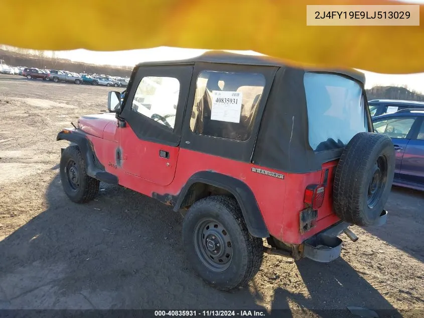 2J4FY19E9LJ513029 1990 Jeep Wrangler / Yj S