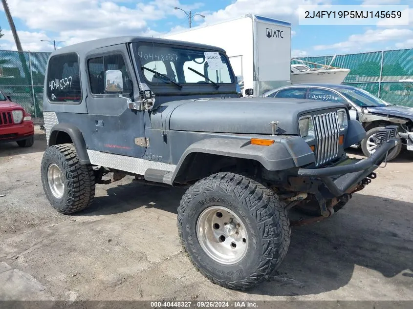 1991 Jeep Wrangler / Yj S VIN: 2J4FY19P5MJ145659 Lot: 40448327