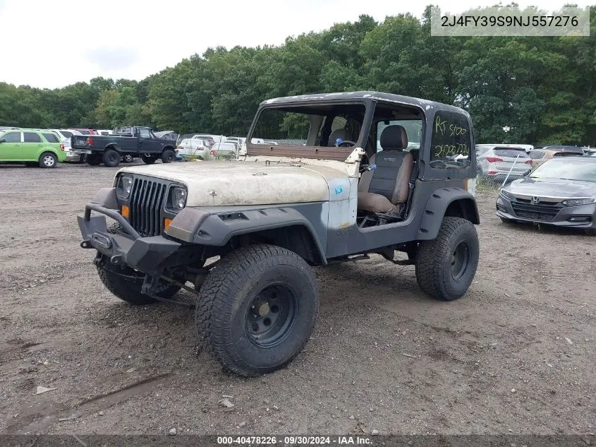 1992 Jeep Wrangler / Yj Islander VIN: 2J4FY39S9NJ557276 Lot: 40478226