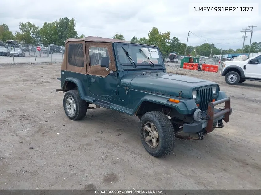 1J4FY49S1PP211377 1993 Jeep Wrangler / Yj Sahara