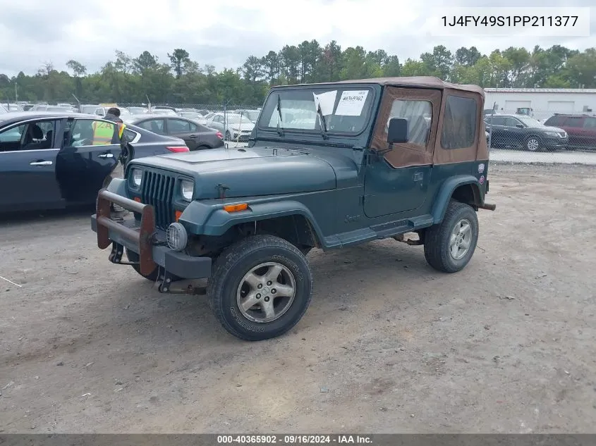 1993 Jeep Wrangler / Yj Sahara VIN: 1J4FY49S1PP211377 Lot: 40365902