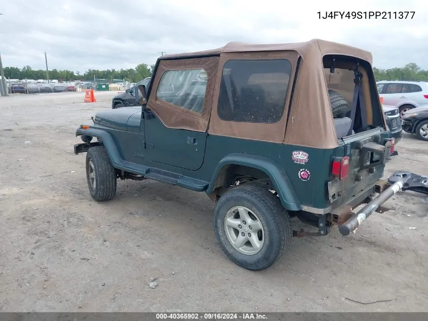 1J4FY49S1PP211377 1993 Jeep Wrangler / Yj Sahara