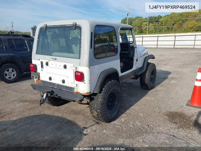 1994 Jeep Wrangler / Yj S VIN: 1J4FY19PXRP469524 Lot: 40346415