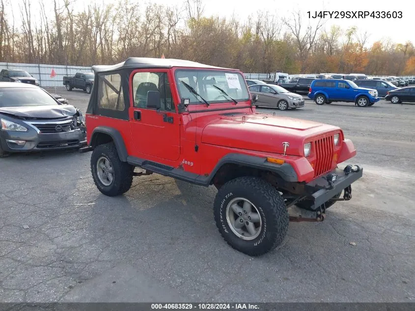 1994 Jeep Wrangler / Yj Se VIN: 1J4FY29SXRP433603 Lot: 40683529