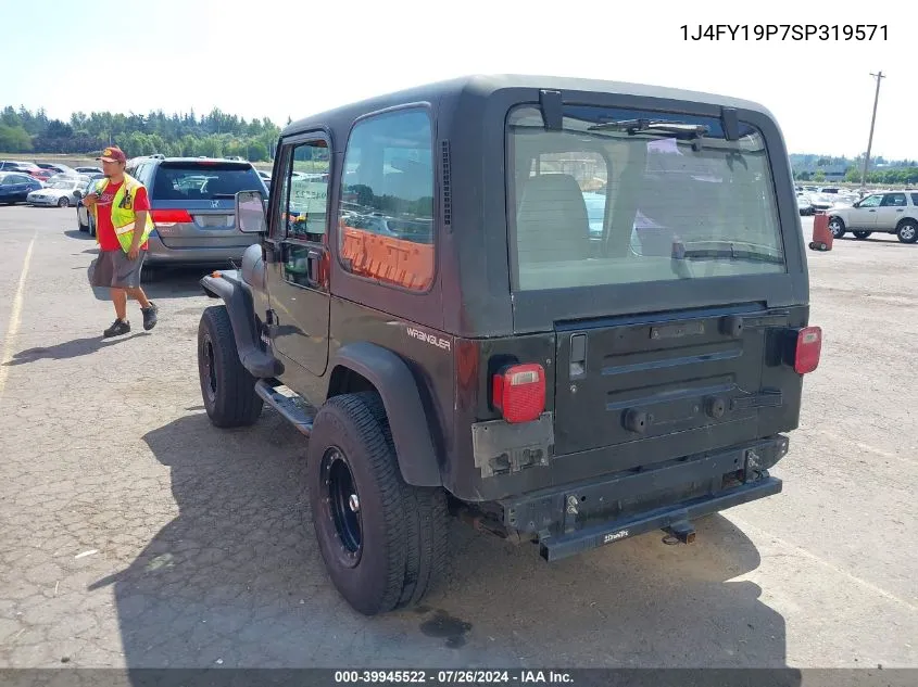 1J4FY19P7SP319571 1995 Jeep Wrangler / Yj S/Rio Grande