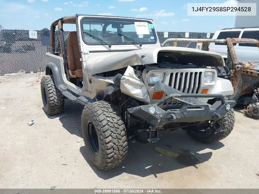 1995 Jeep Wrangler / Yj Se VIN: 1J4FY29S8SP294528 Lot: 39981586