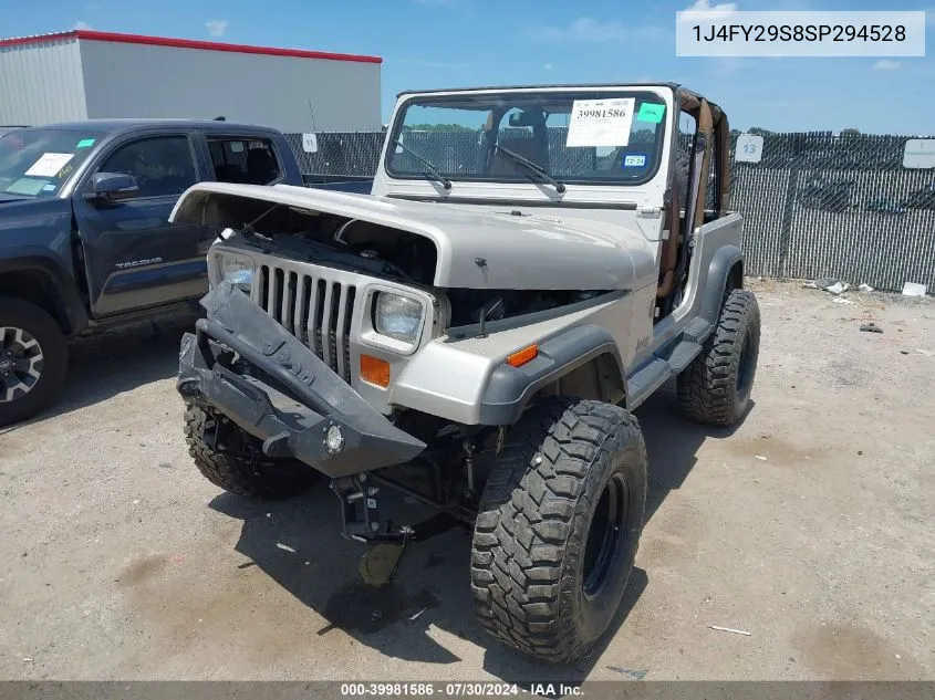 1995 Jeep Wrangler / Yj Se VIN: 1J4FY29S8SP294528 Lot: 39981586