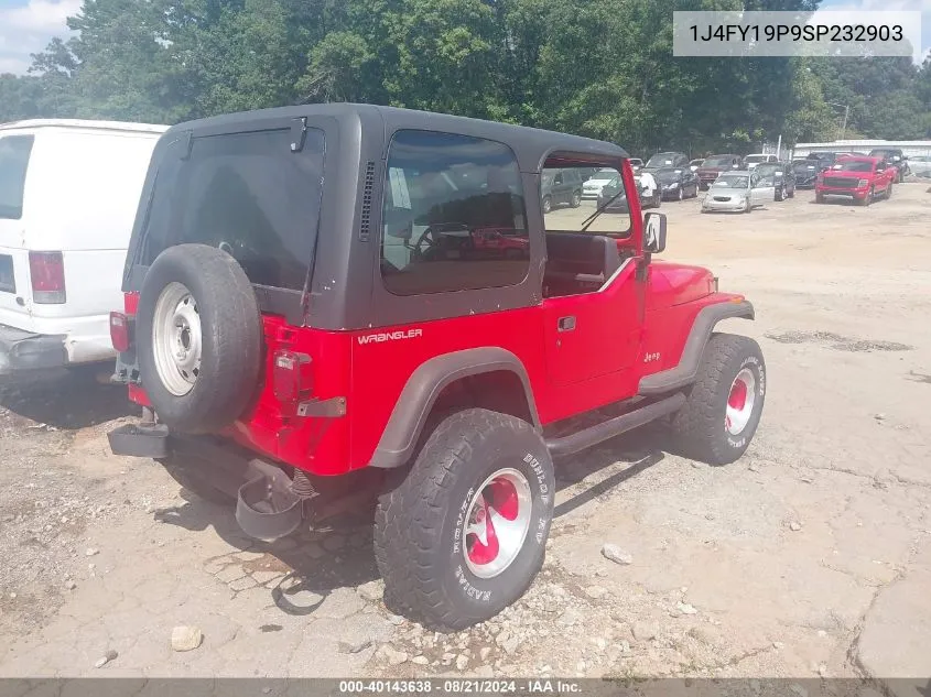 1J4FY19P9SP232903 1995 Jeep Wrangler / Yj S/Rio Grande