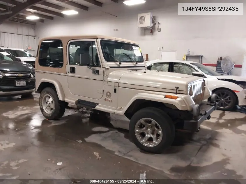 1995 Jeep Wrangler / Yj Sahara VIN: 1J4FY49S8SP292435 Lot: 40426155