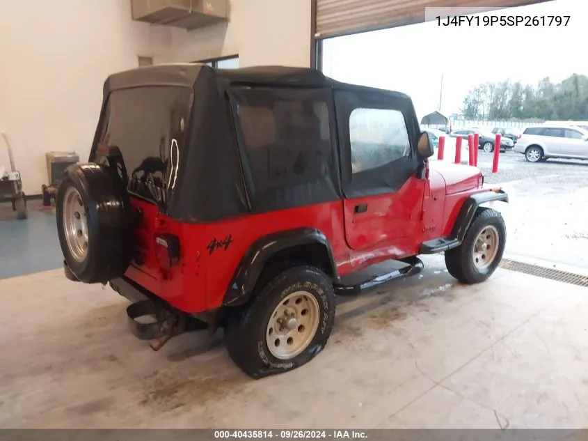 1J4FY19P5SP261797 1995 Jeep Wrangler / Yj S/Rio Grande