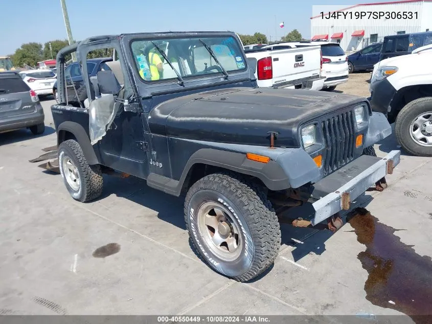 1995 Jeep Wrangler / Yj S/Rio Grande VIN: 1J4FY19P7SP306531 Lot: 40550449