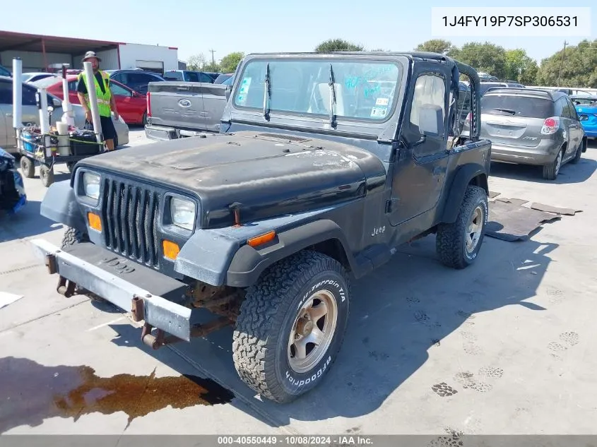 1995 Jeep Wrangler / Yj S/Rio Grande VIN: 1J4FY19P7SP306531 Lot: 40550449