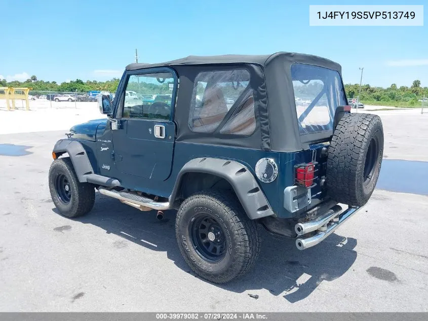 1J4FY19S5VP513749 1997 Jeep Wrangler Sport