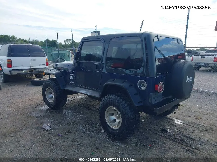 1997 Jeep Wrangler Sport VIN: 1J4FY19S3VP548855 Lot: 40162285