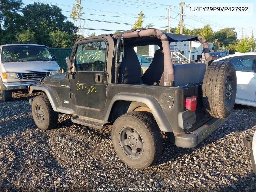 1997 Jeep Wrangler Se VIN: 1J4FY29P9VP427992 Lot: 40267386