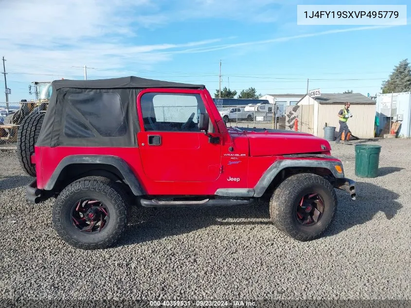 1997 Jeep Wrangler Sport VIN: 1J4FY19SXVP495779 Lot: 40359531