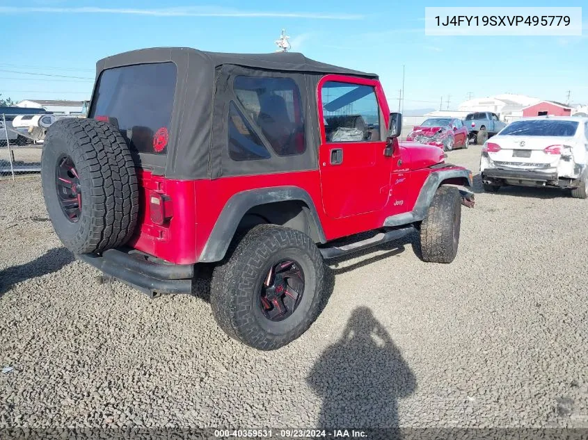 1997 Jeep Wrangler Sport VIN: 1J4FY19SXVP495779 Lot: 40359531