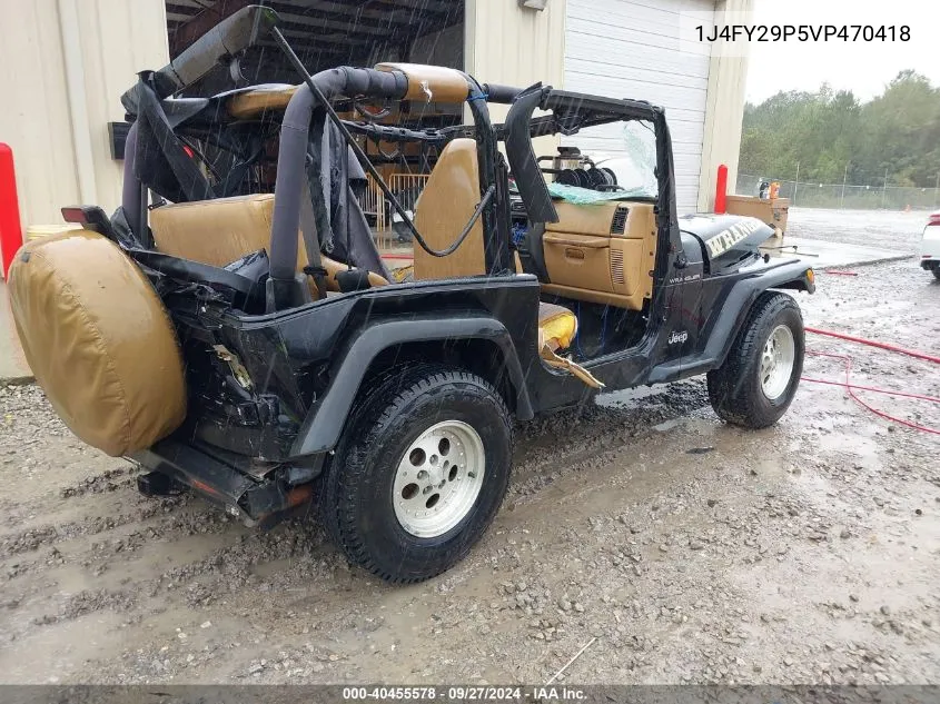 1J4FY29P5VP470418 1997 Jeep Wrangler Se