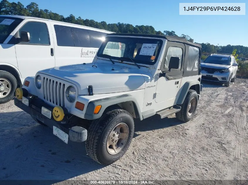 1997 Jeep Wrangler Se VIN: 1J4FY29P6VP424628 Lot: 40620879