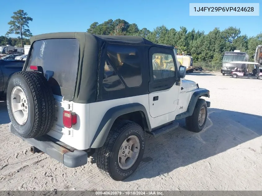 1997 Jeep Wrangler Se VIN: 1J4FY29P6VP424628 Lot: 40620879