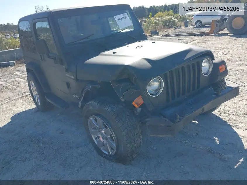 1997 Jeep Wrangler / Tj Se VIN: 1J4FY29P3VP466206 Lot: 40724683