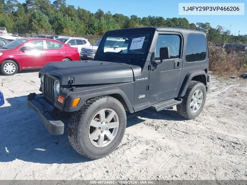 1997 Jeep Wrangler / Tj Se VIN: 1J4FY29P3VP466206 Lot: 40724683