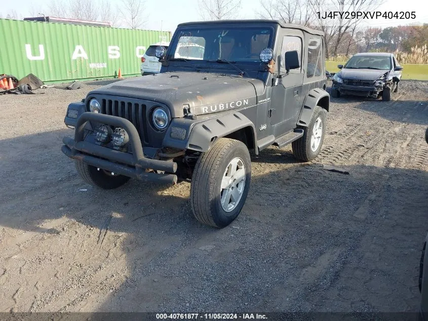 1997 Jeep Wrangler Se VIN: 1J4FY29PXVP404205 Lot: 40761877