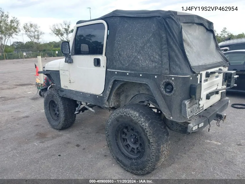 1997 Jeep Wrangler Sport VIN: 1J4FY19S2VP462954 Lot: 40900503