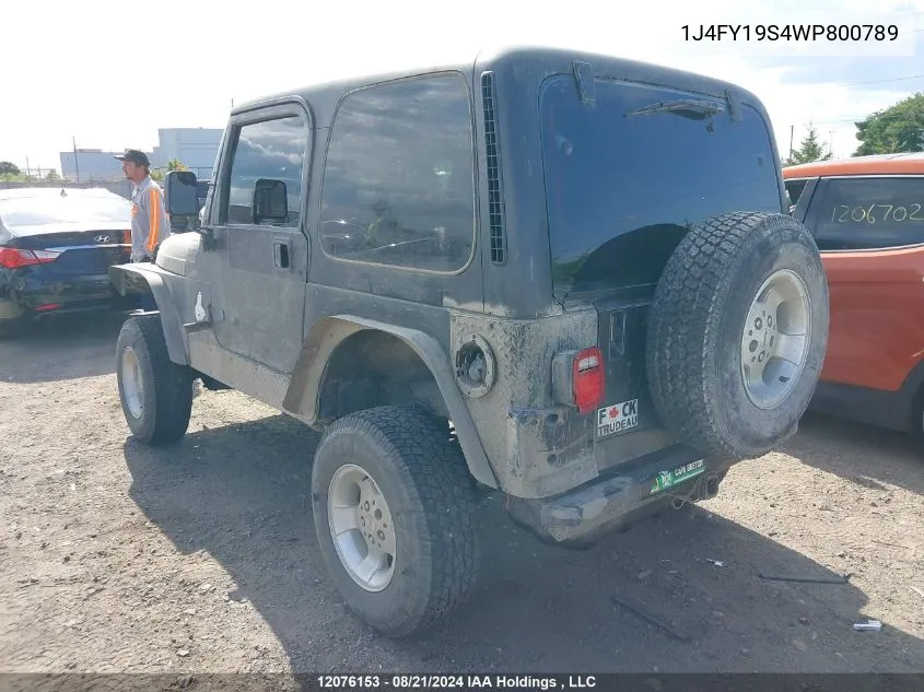 1J4FY19S4WP800789 1998 Jeep Tj