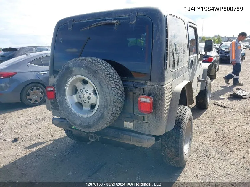 1J4FY19S4WP800789 1998 Jeep Tj