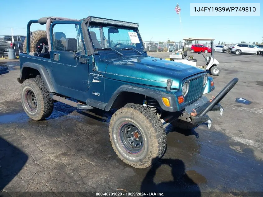 1998 Jeep Wrangler Sport VIN: 1J4FY19S9WP749810 Lot: 40701620