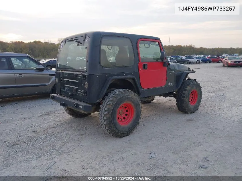 1998 Jeep Wrangler Sahara VIN: 1J4FY49S6WP733257 Lot: 40704552