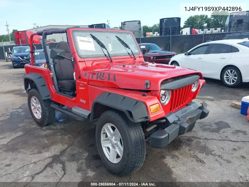 1J4FY19S9XP442896 1999 Jeep Wrangler Sport