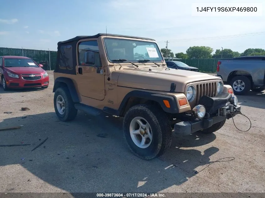 1999 Jeep Wrangler Sport VIN: 1J4FY19S6XP469800 Lot: 39873604