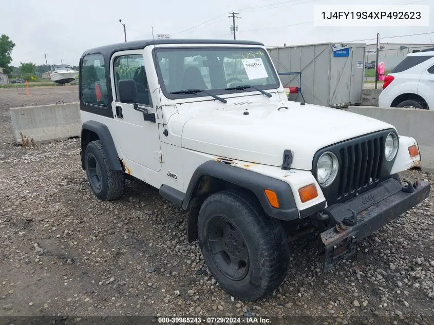 1J4FY19S4XP492623 1999 Jeep Wrangler Sport