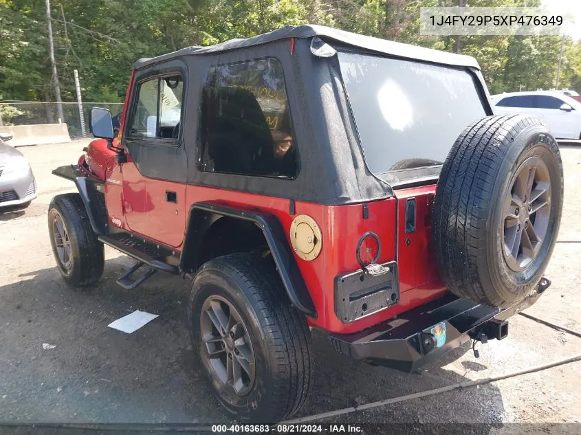 1J4FY29P5XP476349 1999 Jeep Wrangler Se