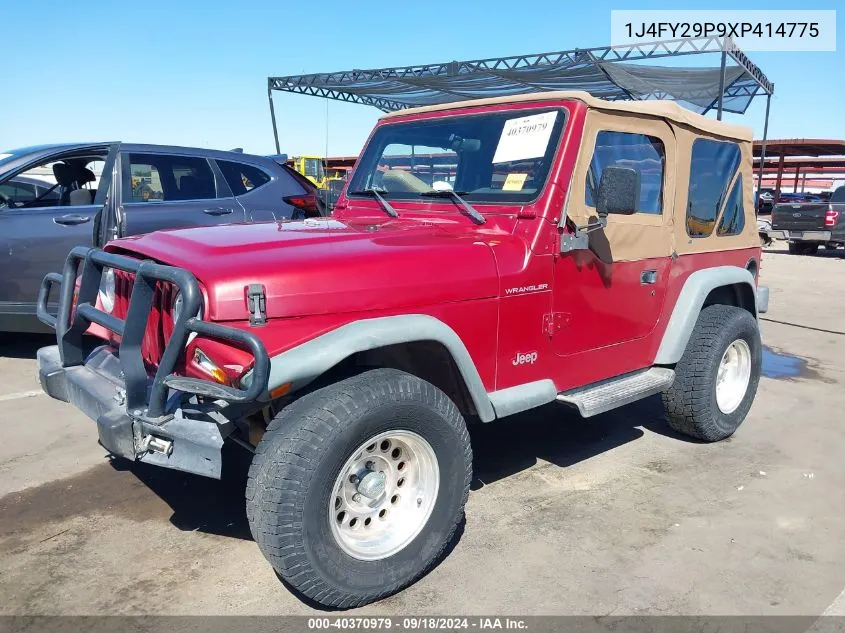 1999 Jeep Wrangler / Tj Se VIN: 1J4FY29P9XP414775 Lot: 40370979