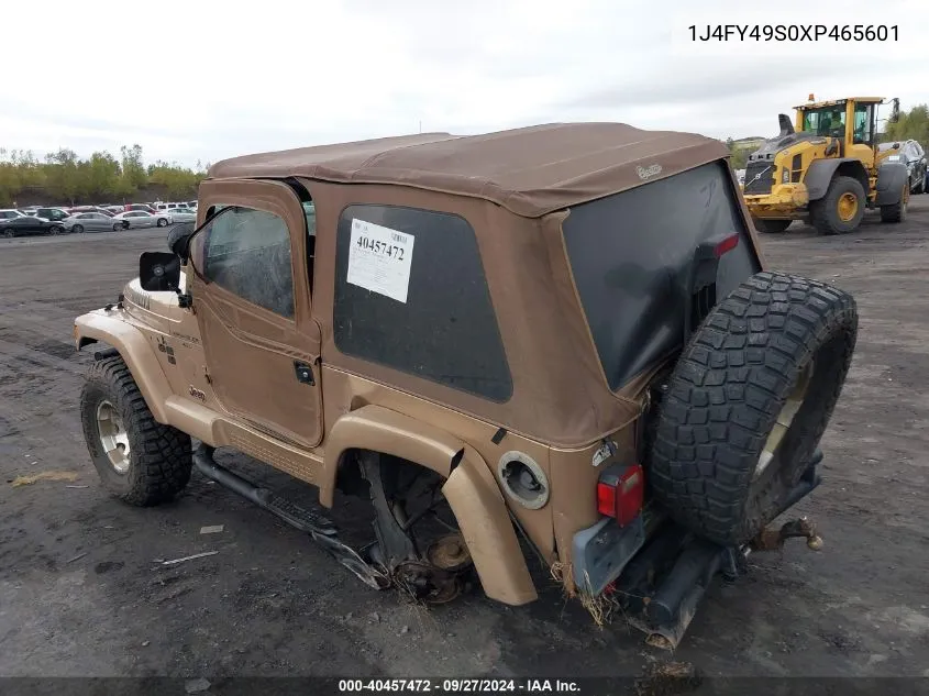 1999 Jeep Wrangler Sahara VIN: 1J4FY49S0XP465601 Lot: 40457472