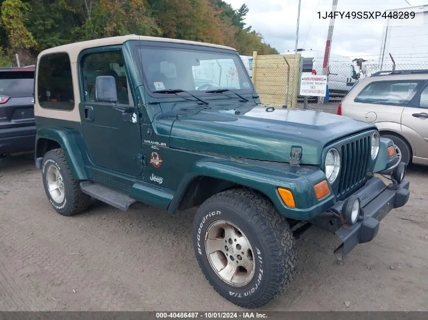 1999 Jeep Wrangler Sahara VIN: 1J4FY49S5XP448289 Lot: 40486487