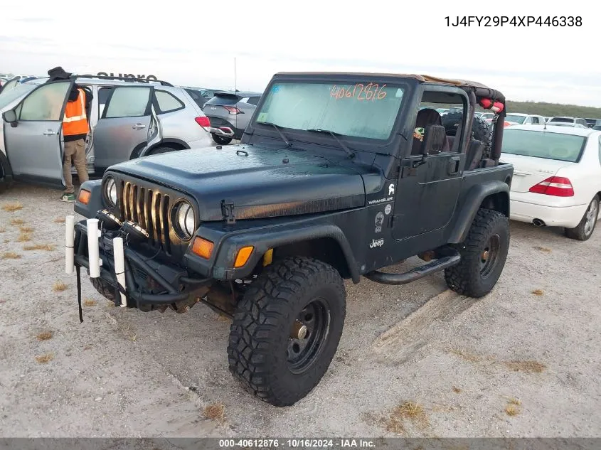 1999 Jeep Wrangler Se VIN: 1J4FY29P4XP446338 Lot: 40612876