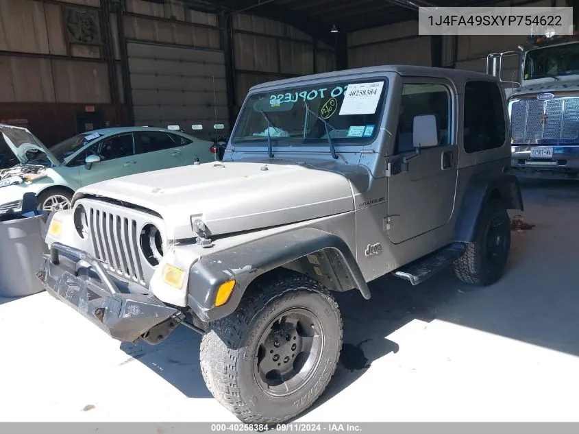 1J4FA49SXYP754622 2000 Jeep Wrangler Sport