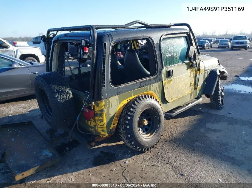 2001 Jeep Wrangler Sport VIN: 1J4FA49S91P351169 Lot: 38903313