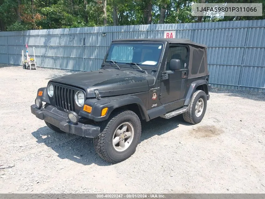 2001 Jeep Wrangler Sahara VIN: 1J4FA59S01P311066 Lot: 40020247