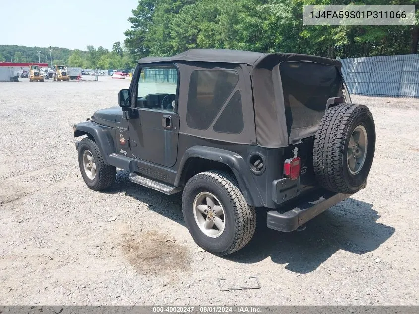 2001 Jeep Wrangler Sahara VIN: 1J4FA59S01P311066 Lot: 40020247