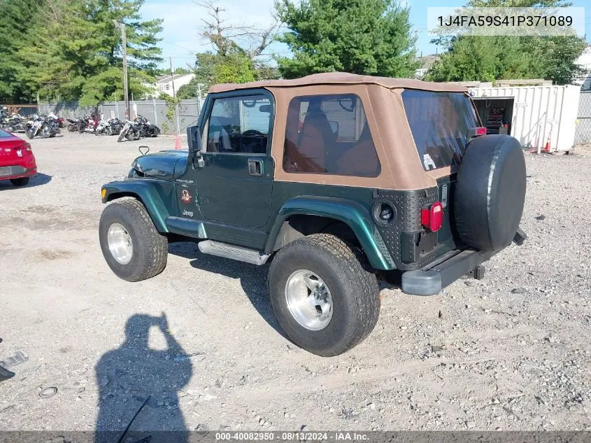 1J4FA59S41P371089 2001 Jeep Wrangler Sahara