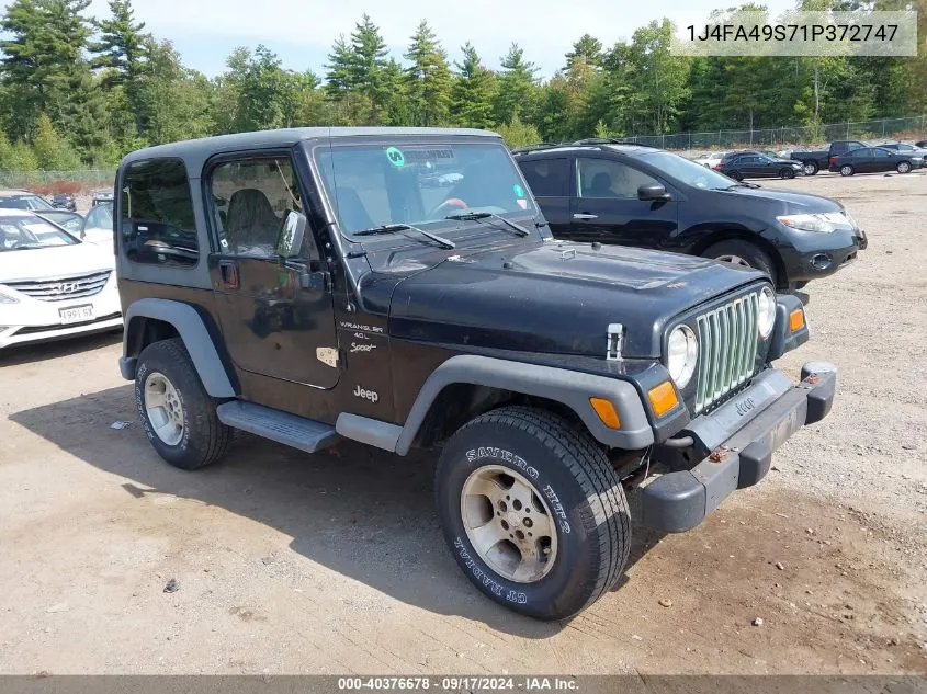 1J4FA49S71P372747 2001 Jeep Wrangler Sport