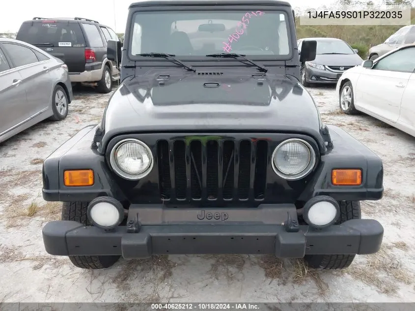 1J4FA59S01P322035 2001 Jeep Wrangler Sahara