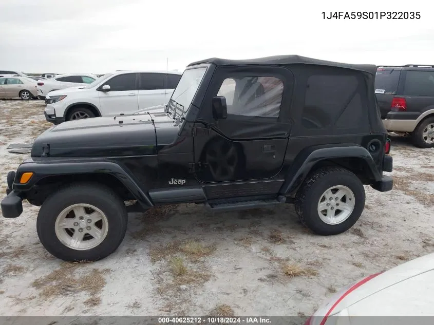 1J4FA59S01P322035 2001 Jeep Wrangler Sahara