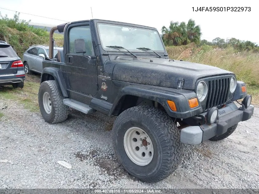 2001 Jeep Wrangler Sahara VIN: 1J4FA59S01P322973 Lot: 40789318