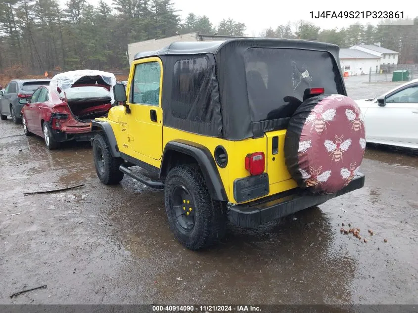 2001 Jeep Wrangler Sport VIN: 1J4FA49S21P323861 Lot: 40914090